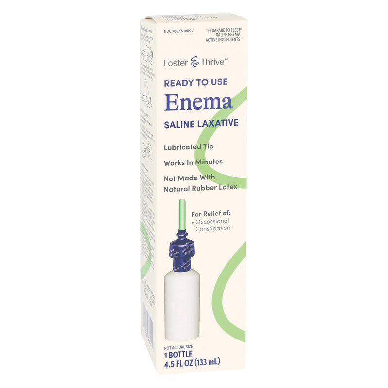 Foster & Thrive Ready to Use Enema Saline Laxative, 4.5 ounces (Each)