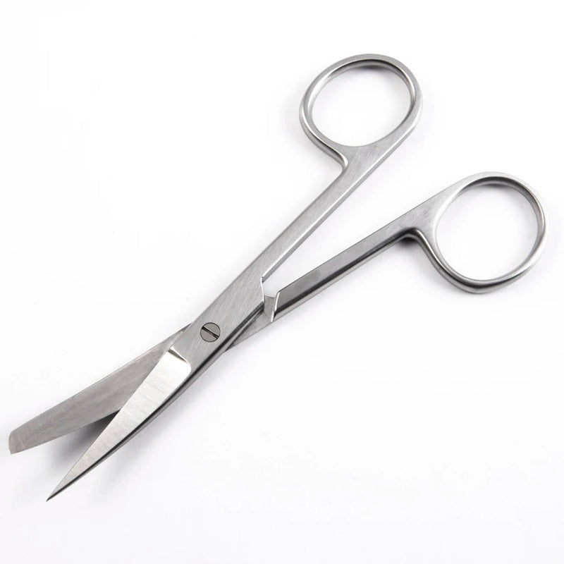 Econo Sterile Operating Scissors - 6-1/2", Curved, Sharp/Blunt, Disposable, CS 25 - 96-2487 