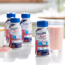 Ensure Plus Nutrition Shake, Strawberry, 8-ounce bottle (Case of 24)