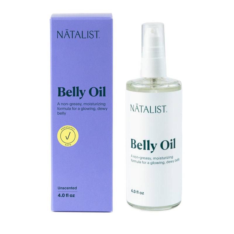 Body Oil Natalist Belly Oil 4 oz. Pump Bottle Unscented Oil (12/CS)