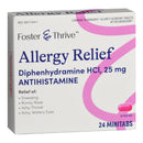 Foster & Thrive Allergy Relief Diphenhydramine HCl 25 mg Minitabs (Box of 24)
