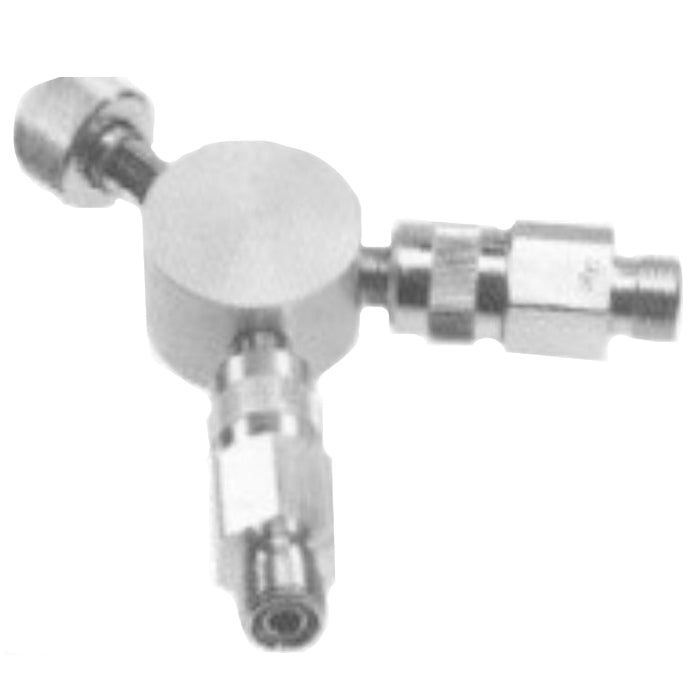 Allied Healthcare Adapter DISS Female to Double DISS Male Y-Style Connector Fitting - With Check
