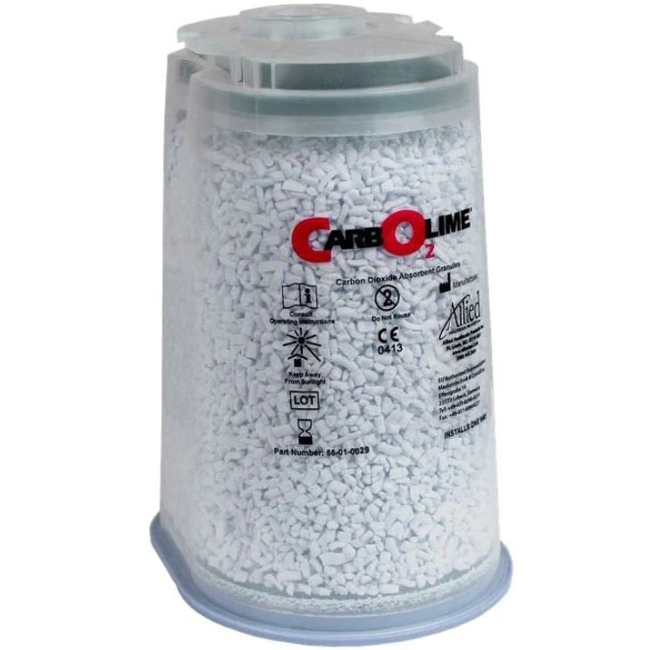 Allied Healthcare Carbolime Carbon Dioxide Absorbent  Drager Style Cartridge (6/Case)