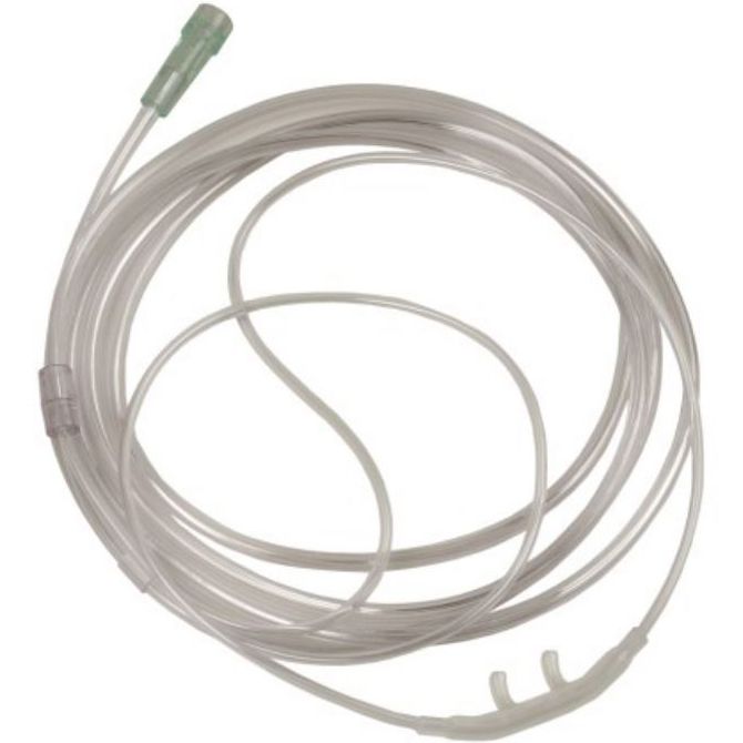Allied Healthcare Curved Cannula with 7' Tubing  Adult
