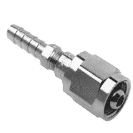 Allied Healthcare DISS Female Hex Nut to 5/16" Hose Barb Fitting