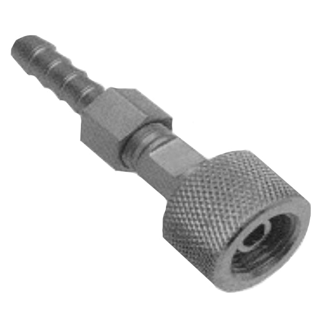 Allied Healthcare DISS Female Knurled Nut to 1/4" Hose Barb Fitting