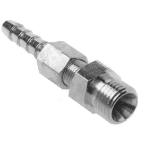 Allied Healthcare DISS Male to 1/4" NPT Hose Barb Fitting - Without Check