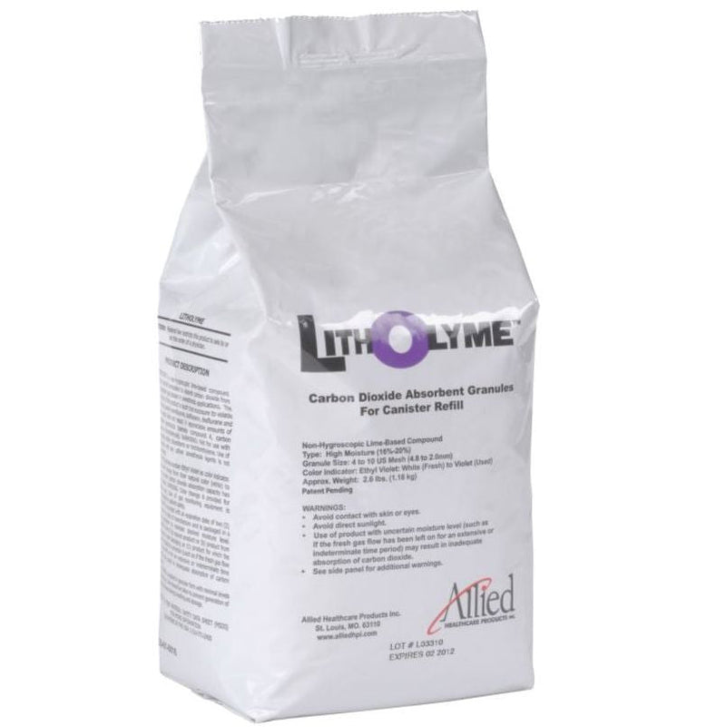 Allied Healthcare Litholyme Carbon Dioxide Absorbent  Bag Refill (1.5 liter) (12/Case)