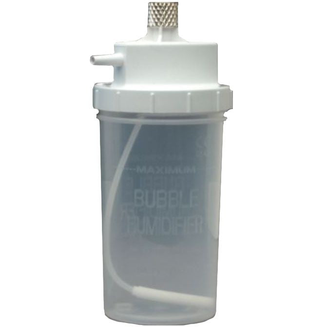 Allied Healthcare Bubble Humidifier (50/Case)  6-psi-Metal-Nut