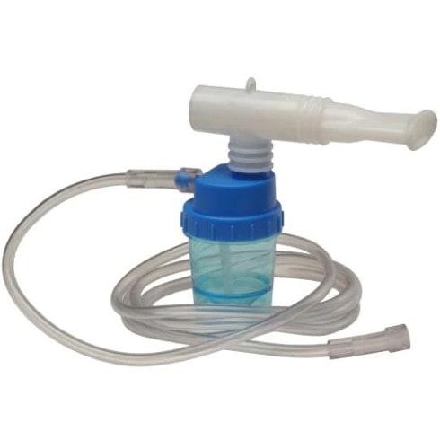Allied Healthcare Nebulizer Kit (50/Case)  With 7' clear, smooth bore tubing and 6" flex tubi