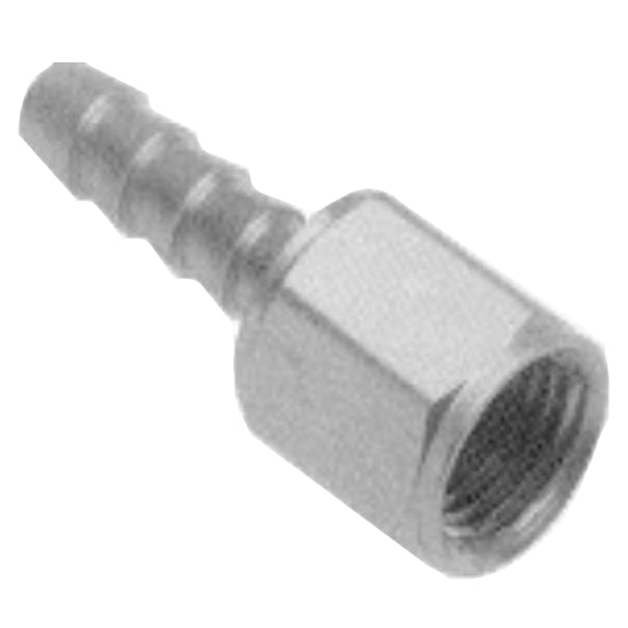 Allied Healthcare NPT Female x Hose Barb Pipe Fitting  1/4" NPT Female x 5/16" Diameter