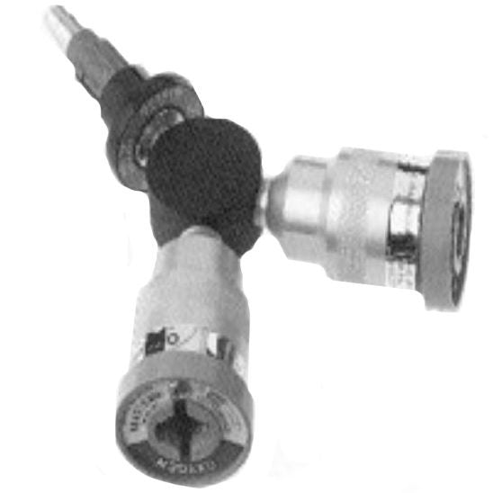 Allied Healthcare Oxequip Med*Star Quick-Connect to Double Coupler Y-Style  Vacuum (ISO Style)