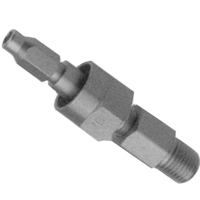 Allied Healthcare Schrader Quick-Connect to 1/4" NPT Male Non-Swivel Adapter  Medical Vacuum