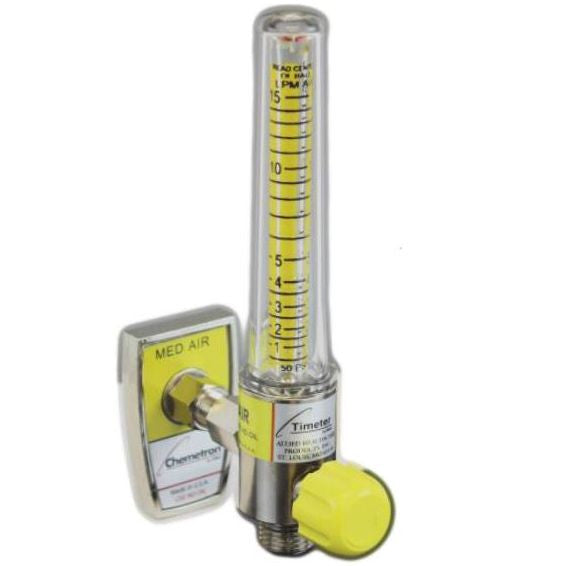 Allied Healthcare Timeter Sure Grip Medical Air Flowmeter  15008-13P-A