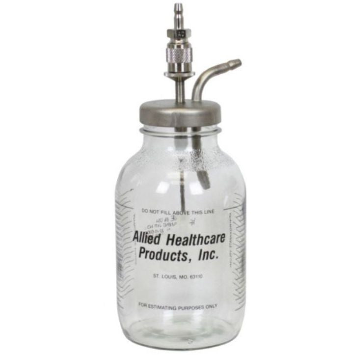 Allied Healthcare Vacutron Suction Bottle Assemblies - Glass - 1200 ml