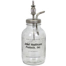 Allied Healthcare Vacutron Suction Bottle Assemblies - Glass  1200 ml Bottle with Cap and Float