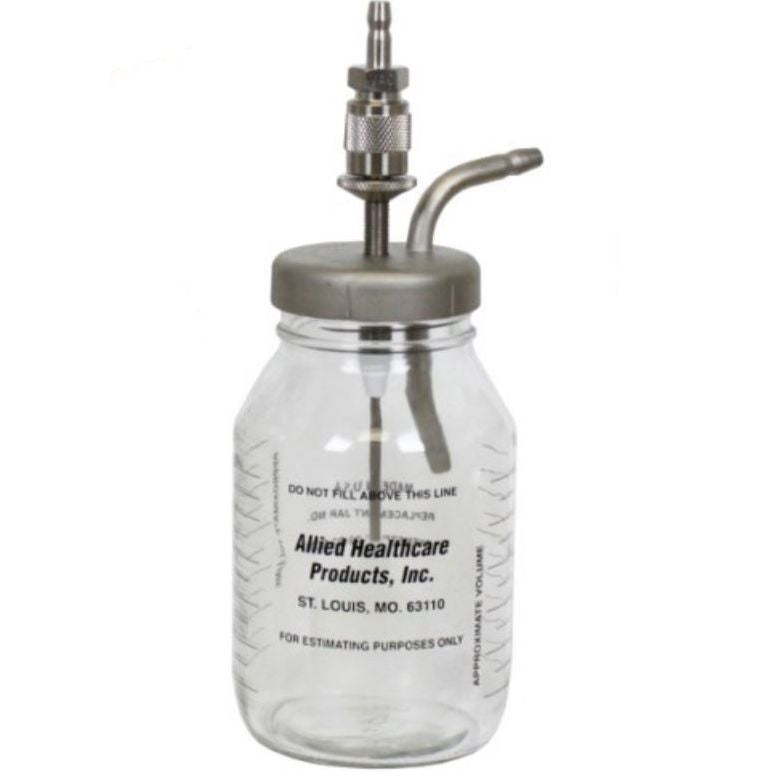 Allied Healthcare Vacutron Suction Bottle Assemblies - Glass - 600 ml
