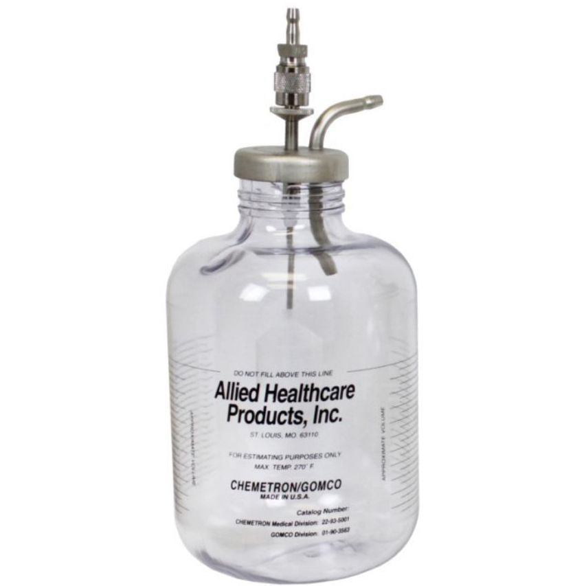 Allied Healthcare Vacutron Suction Bottle Assemblies - Polycarbonate - 1200 ml