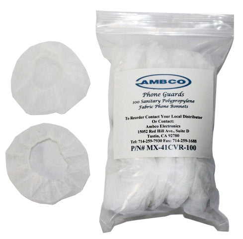 Ambco Sanitary Disposal Earphone Guards "Booties"  Bag of 100