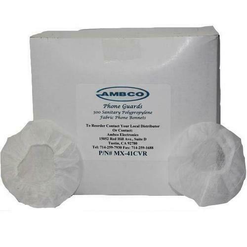 Ambco Sanitary Disposal Earphone Guards "Booties"  Box of 500