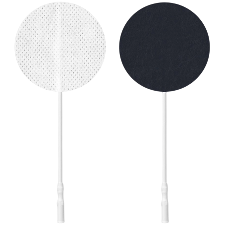 Axelgaard ValuTrode Cloth Electrodes - 2" Round with White Fabric Top