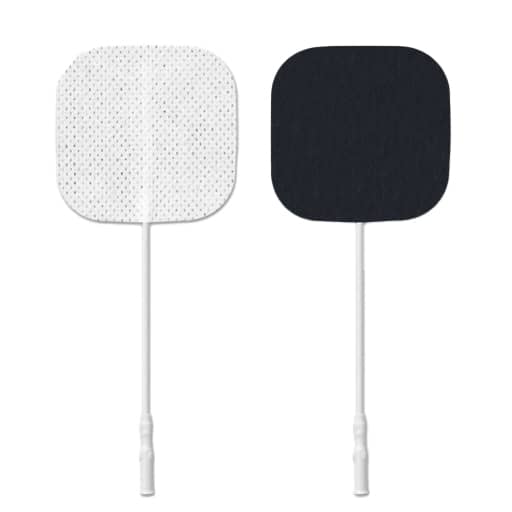 Axelgaard ValuTrode Cloth Electrodes  2" x 2" Square with White Fabric Top (40/Bag)