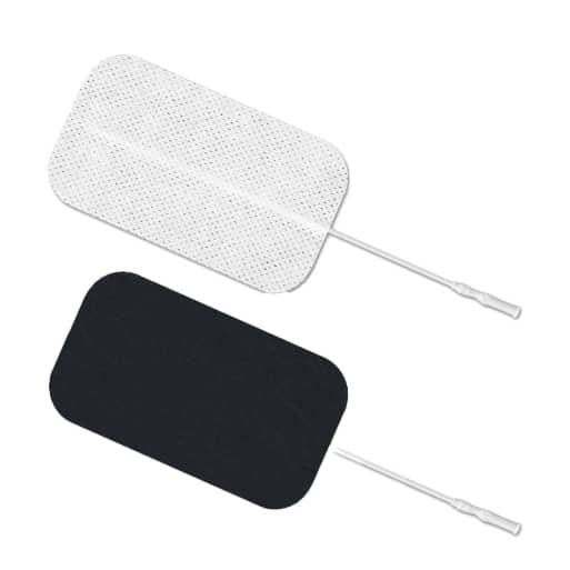 Axelgaard ValuTrode Cloth Electrodes  2" x 3.5" Rectangle with White Fabric Top (40/Bag)