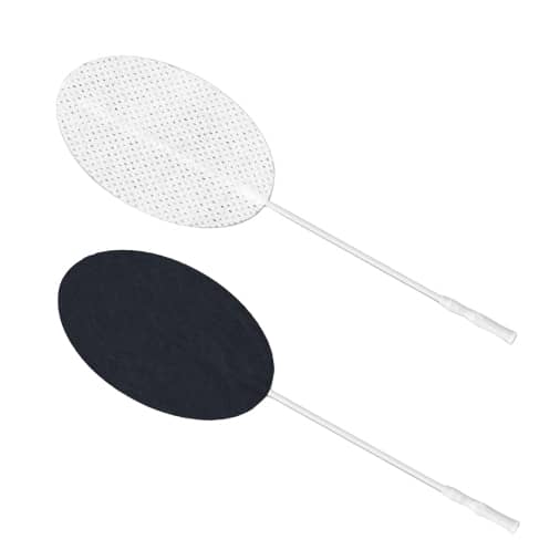 Axelgaard ValuTrode Cloth Electrodes  1.5" x 2/5" Oval with White Fabric Top (40/Bag)
