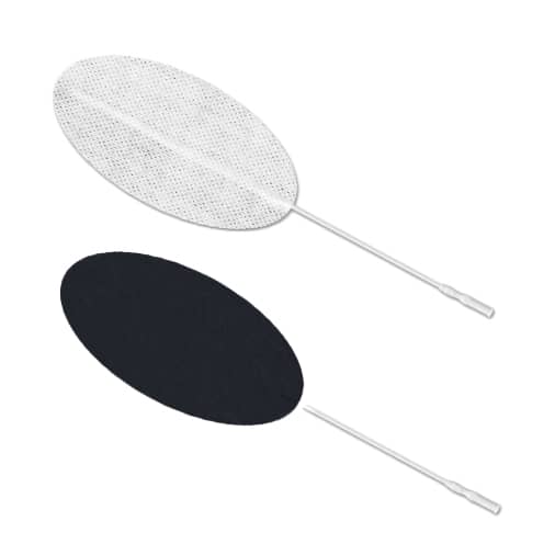 Axelgaard ValuTrode Cloth Electrodes  2" x 4" Oval with White Fabric Top (40/Bag)