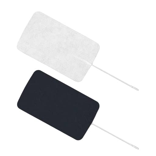 Axelgaard ValuTrode Cloth Electrodes  4" x 7" Rectangle with White Fabric Top (10/Bag)
