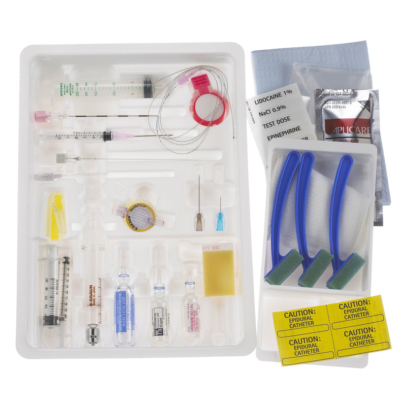 B. Braun Combined Spinal Epidural Tray Kits (10/Case)  ESPOCAN 18 Ga x 3½ in Tuohy, SPINOCAN 27 Ga x 5 in