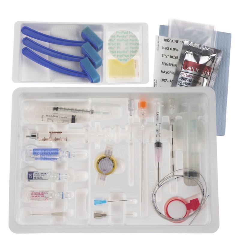 B. Braun Combined Spinal Epidural Tray Kits (10/Case)  ESPOCAN 17 Ga x 3½ in Tuohy, PENCAN 25 Ga x 5 in P