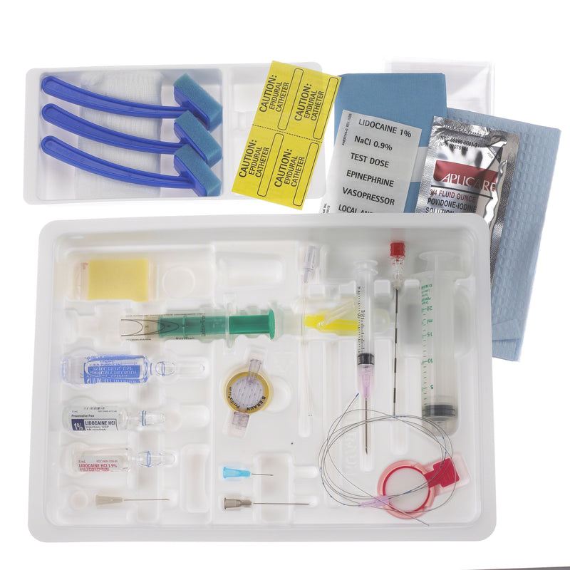 B. Braun Continuous Epidural Tray Kits (10/Case)  CE18HKPS: 18 Ga x 90 mm Hustead, PERIFIX 20 Ga Clo