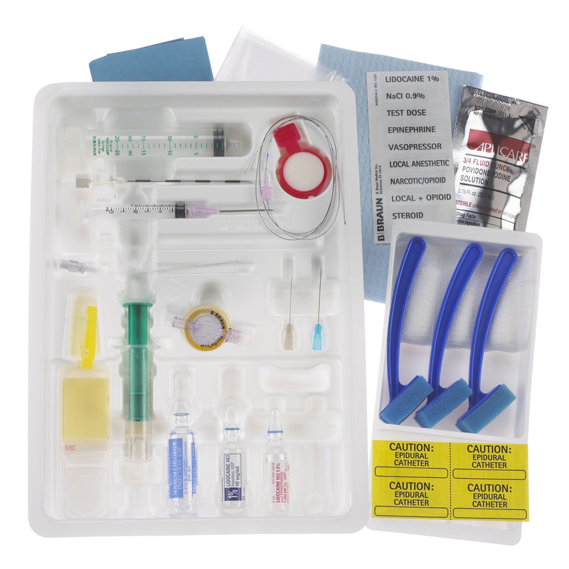 B. Braun Continuous Epidural Tray Kits (10/Case)  CE17TKPS: 17 Ga x 90 mm Tuohy, PERIFIX 20 Ga Close