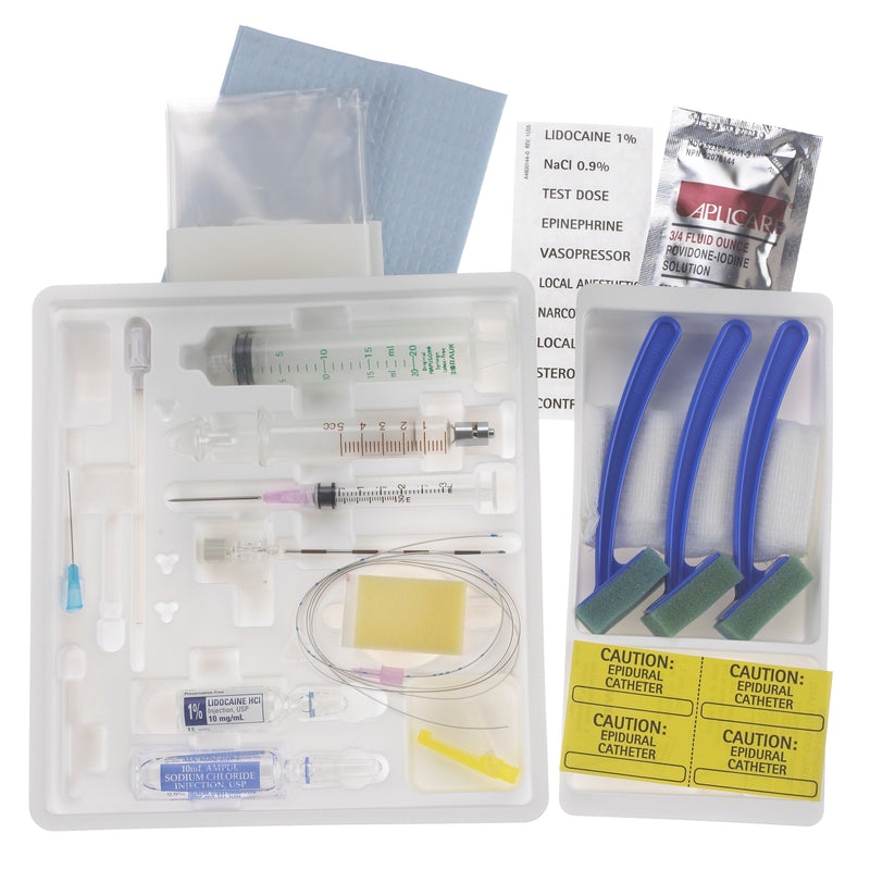 B. Braun Continuous Epidural Tray Kits (10/Case)  CE17TOD: 17 Ga x 90 mm Tuohy, PERIFIX 20 Ga Open T