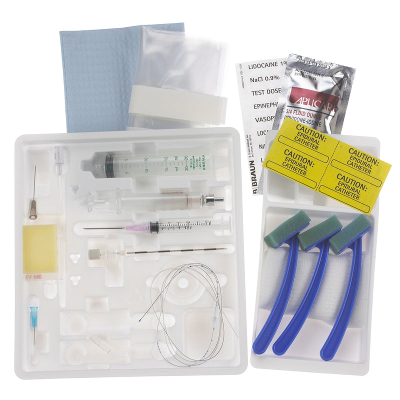 B. Braun Continuous Epidural Tray Kits (10/Case)  CE17TB19C: 17 Ga x 90 mm Tuohy, PERIFIX 19 Ga Clos