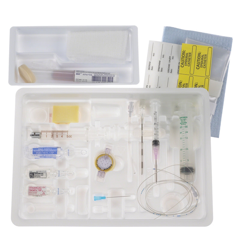 B. Braun Continuous Epidural Tray Kits (10/Case)  CE17TK19CDP: 17 Ga x 90 mm Tuohy, PERIFIX 19 Ga Cl