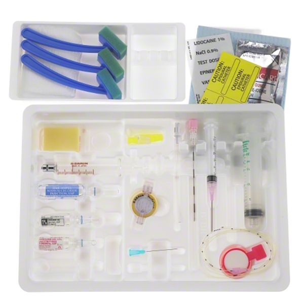 B. Braun Continuous Epidural Tray Kits (10/Case)  CE18TKO: 18 Ga x 90 mm Tuohy, PERIFIX ONE 20 Ga Cl