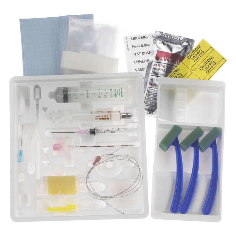 B. Braun Continuous Epidural Tray Kits (10/Case)  CE18TB: 18 Ga x 90 mm Tuohy, PERIFIX 20 Ga Closed