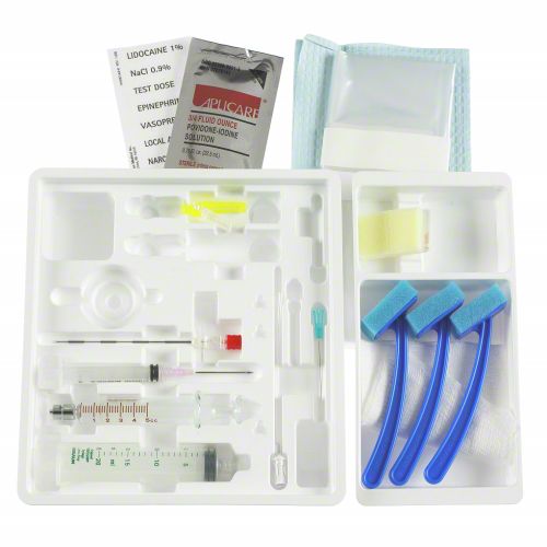 B. Braun Continuous Epidural Tray Kits (10/Case)  CE18HB: 18 Ga x 90 mm Hustead, PERIFIX 20 Ga Close