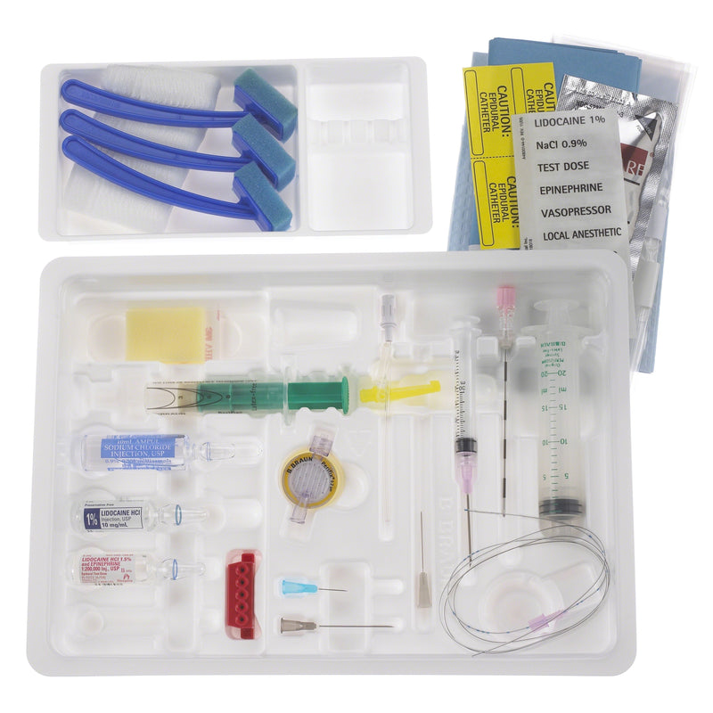 B. Braun Continuous Epidural Tray Kits (10/Case)  CE18TKPS: 18 Ga x 90 mm Tuohy, PERIFIX 20 Ga Close
