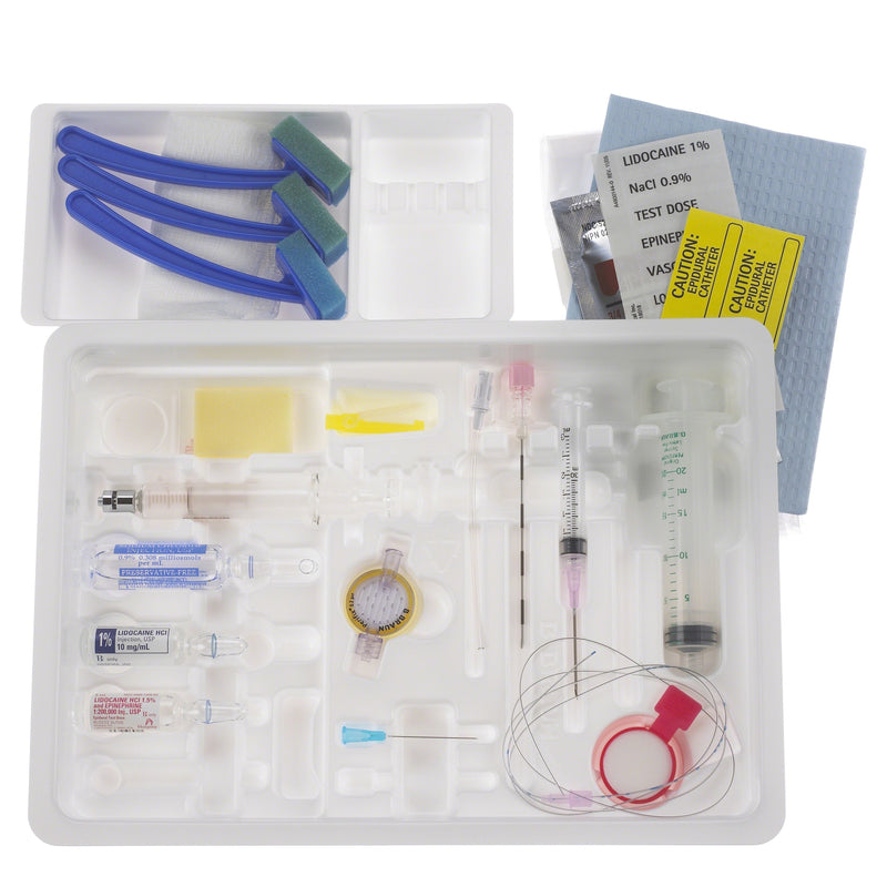 B. Braun Continuous Epidural Tray Kits (10/Case)  CE18TKCD: 18 Ga x 90 mm Tuohy, PERIFIX 20 Ga Close