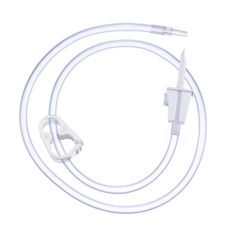 B. Braun Fluid Transfer Set without Filters (50/Case)  Universal proximal spike, wide bore tubing, on/off