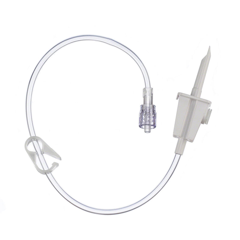 B. Braun Fluid Transfer Set without Filters (50/Case)  Universal spike, on/off clamp, distal Luer lock co