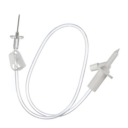 B. Braun Fluid Transfer Set without Filters (50/Case)  Universal proximal spike, roller clamp, injection