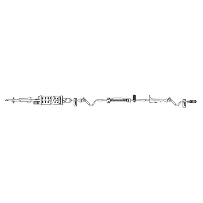B. Braun Infusomat Space Pump Set with Anti-Siphon Valve  21 mL Priming volume, 121 in Length, SafeLine