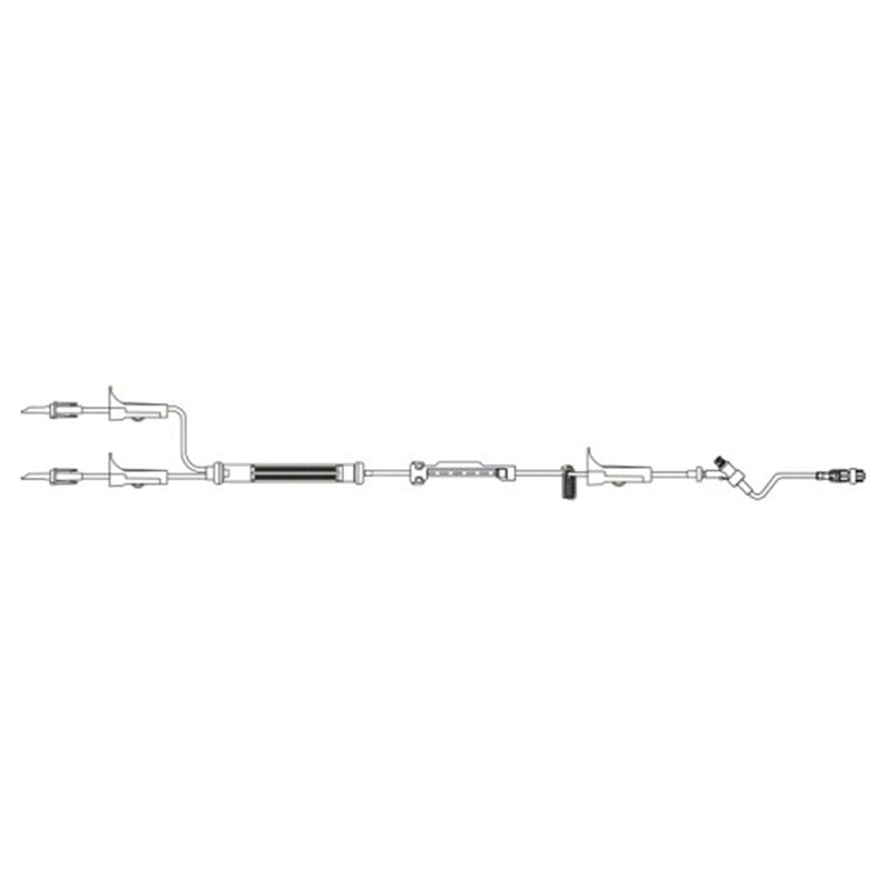 B. Braun Infusomat Space Pump Set with Anti-Siphon Valve  41 mL Priming volume, 120 in Length, CARESITE