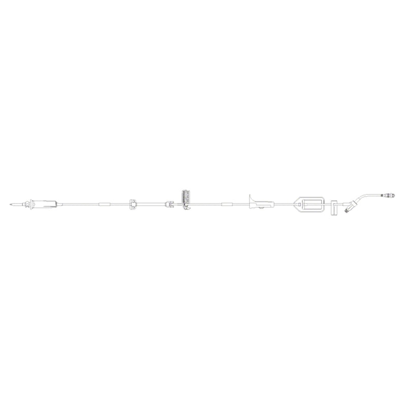 B. Braun Infusomat Space Pump Set with Anti-Siphon Valve  15 drops/mL, 23 mL Priming volume, 119 in Length,