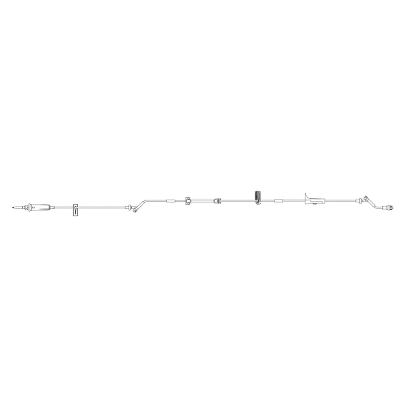 B. Braun Infusomat Space Pump Set with Anti-Siphon Valve  60 drops/mL, 22 mL Priming volume, 118 in Length,