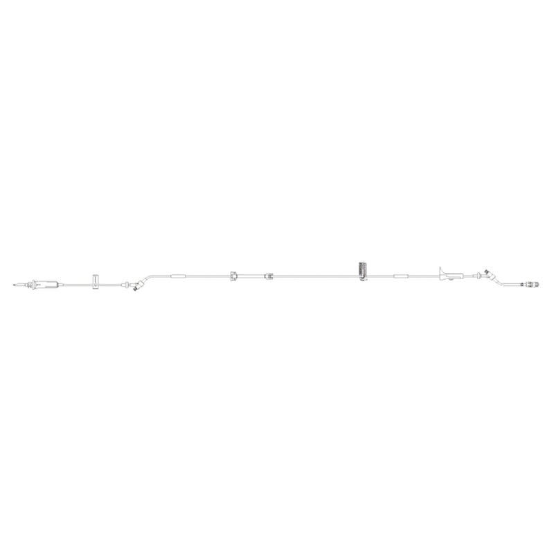 B. Braun Infusomat Space Pump Set with Anti-Siphon Valve  60 drops/mL, 21 mL Priming volume, 118 in Length,